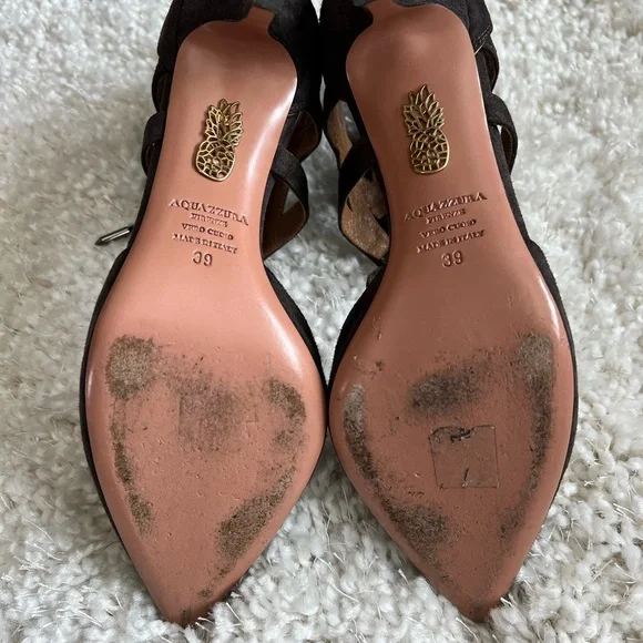 Aquazzura Belgravia suede heels - Picture 9 of 15